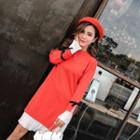 Bow-tied Panel Sweater Dress