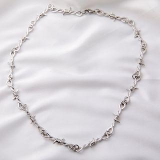Twisted Necklace Silver - One Size