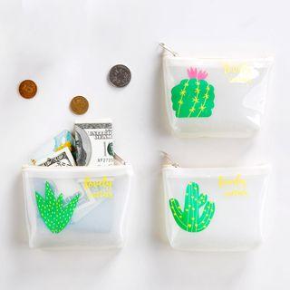Cactus-print Coin Purse