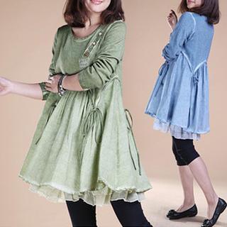Plain A-line Dress