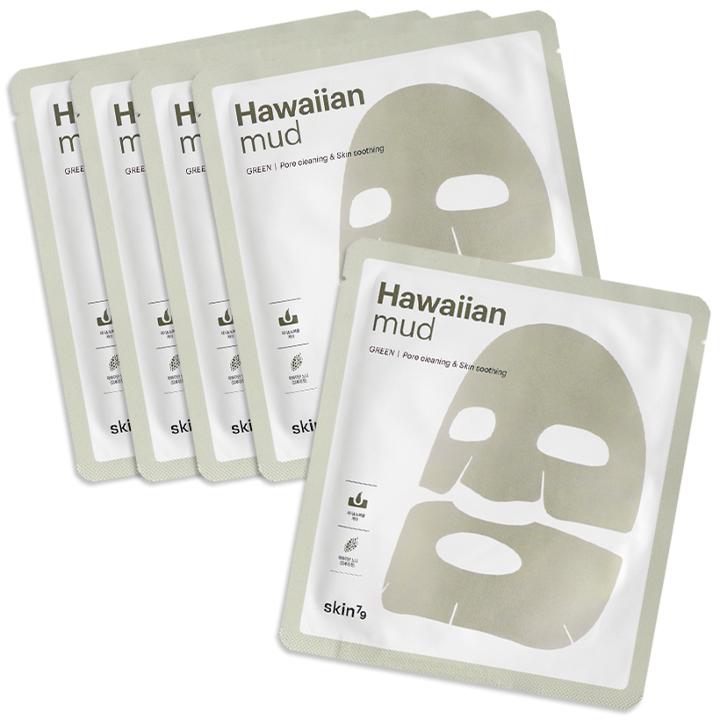 Skin79 - Hawaiian Mud Sheet Mask (green) Set 5 Pcs