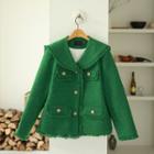 Sailor-collar Fringe Tweed Jacket