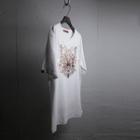 Tiger-printed Stitched T-shirt (white)