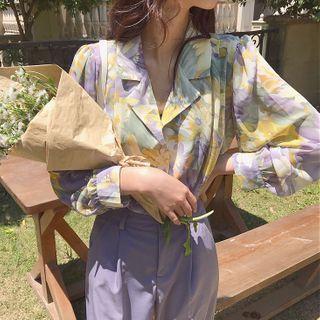 Floral Shirt / Straight Fit Pants