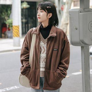 Full Zip Jacket Coffee - One Size