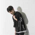 Lace-up 3/4-sleeve Sweatshirt