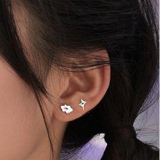 Star Cloud Sterling Silver Earring