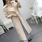 Double-breasted Long Lapel Coat