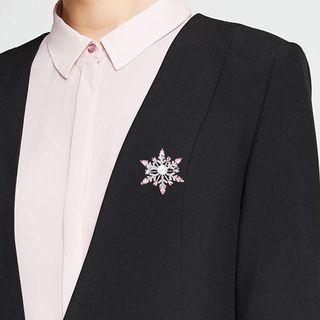 Zircon Snowflake Brooch
