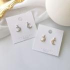 Rhinestone Star Moon Drop Earring