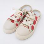 Strawberry-printed Canvas Sneakers
