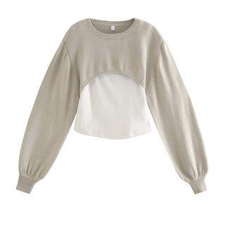 Cropped Two-piece Sweater