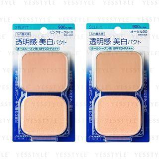 Shiseido - Selfit Pure White Foundation Refill Spf 23 Pa++ 13g - 4 Types