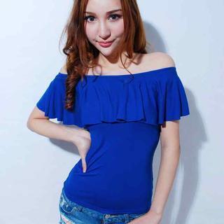 Off-shoulder Ruffled Top