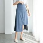 Midi Cutout A-line Skirt