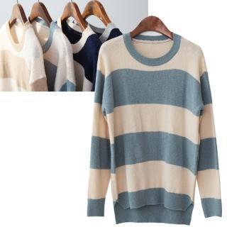 Color Block Knit Top