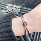 Knot Layered Stainless Steel Bangle