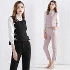 Set: Long-sleeve Shirt + Vest + Pants