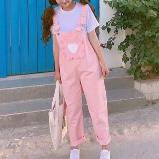 Heart-accent Jumper Pants