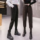 High-waist Zip-side Joggers