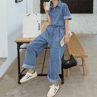 Denim Loose Fit Jumpsuit