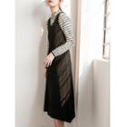 Sleeveless Midi A-line Knit Dress