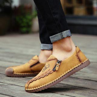 Stitched Zip Casual Shoes