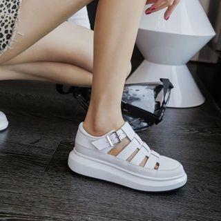 Platform Cut-out Shoes