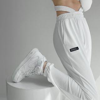 Waistline-details Loose Jogger Pants