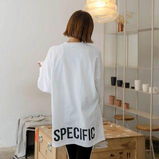 Round-neck Letter Back T-shirt
