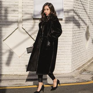 Two-way Faux-fur Long Coat