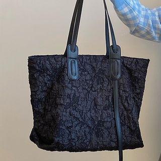 Lace Tote Bag Black - One Size