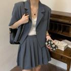 Set : Blazer + High-waist Skirt