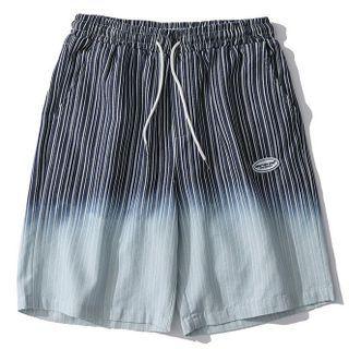 Striped Wide Leg Gradient Shorts