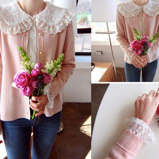 Lightweight Faux-pearl Buttoned Cardigan
