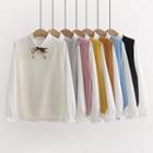 Set: V-neck Sweater Vest + Plain Shirt