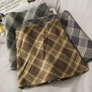 Argyle Tweed Mini Skirt