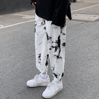 Tie-dyed Straight Leg Joggers