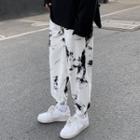 Tie-dyed Straight Leg Joggers