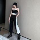 Two Tone Tube Top / Sweatpants