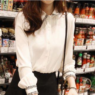 Fringed Cuff Shirt