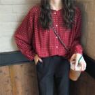 Dot Print Shirt Red - One Size