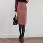 Slashed Pencil Skirt