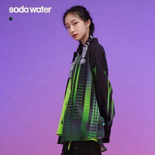 Code-print Loose Shirt