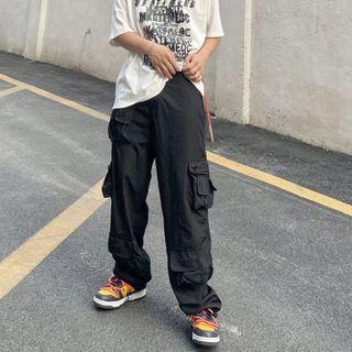 Cargo Plain Straight Cut Pants