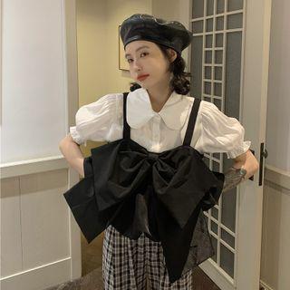 Short-sleeve Blouse / Spaghetti Strap Top