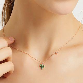 Cactus Necklace S925 - Cactus - One Size