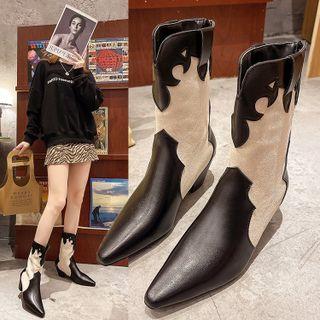 Pointed Block-heel Cowboy Boots