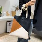 Color Block Pvc Tote Bag