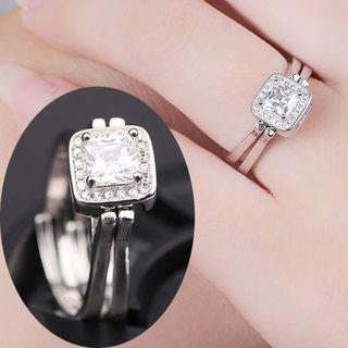 Cz Layered Ring As Shown In Figure - One Size